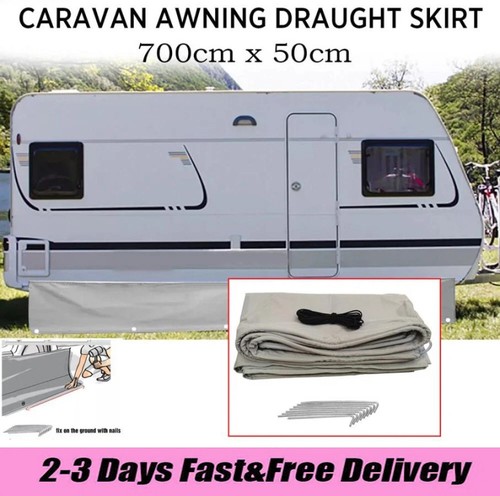 Awning draft skirt 7m - rv,