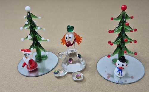Assorted glass ornaments - glass,