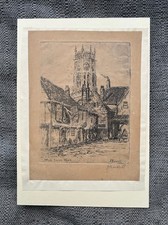 Antique Pencil Signed Original