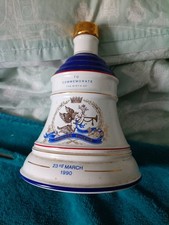 Wade Bells Whisky Royal Commorative Bell Shaped Porceline Decanter Empty Bottle