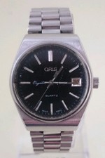 Vintage Oris Crystal Mens Watch 1970's Swiss Oris Crystal Quartz Watch.