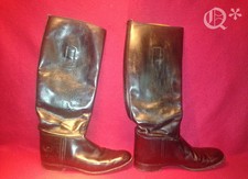Vintage Boots Black Leather