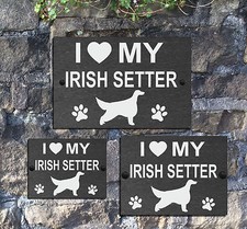 I Love my Dog with Heart Slate