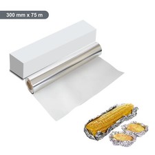 Kitchen Tin Foil Food Wrapping Catering Aluminium Foil Roll Strong 300 mm x 75 m