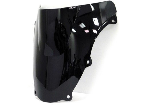 Black double bubble windscreen - double,