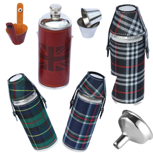 Hip flask 8oz stainless - 8oz, steel