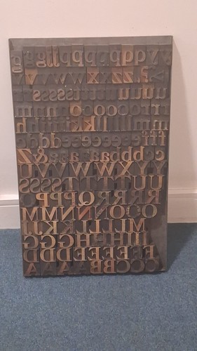Wooden letterpress printing - letterpress,