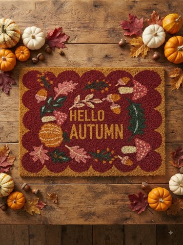 Hello autumn embossed - hello,