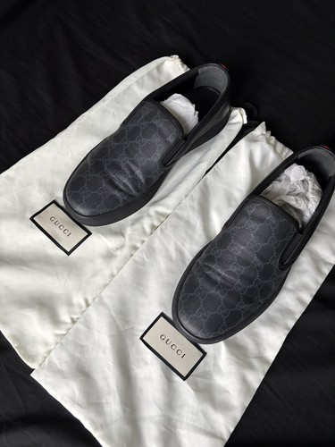 Gucci supreme black leather - black,