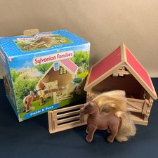 Vintage Sylvanian Families Stables & Pony Playset 4951 Flair 2004 + BOX