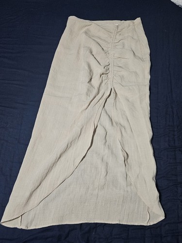 Midi beige draped - beige,