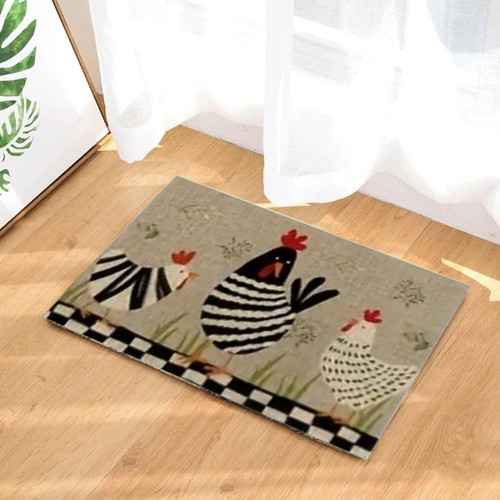 Rooster chicken carpet retro - chicken,