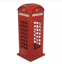 London Telephone Piggy Bank Money Box Jar Coin London Souvenirs Kids Toy Box 