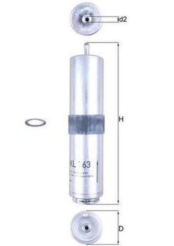 Fuel filter mahle fits bmw - fuel,