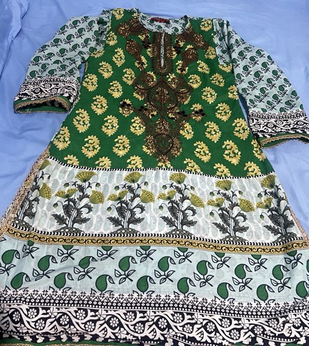 Khaadi embroidered shirt and - embroidered,