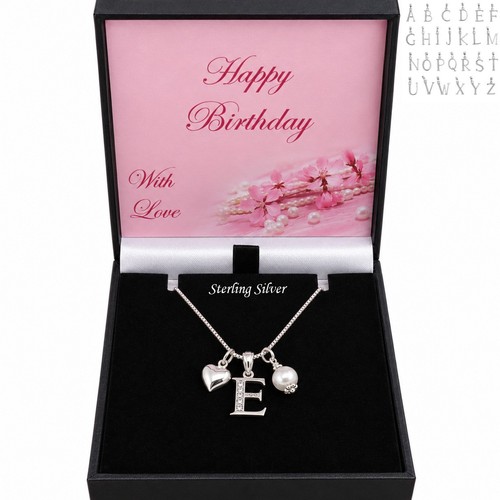 925 silver letter necklace - 925,