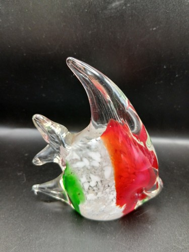 Vintage art glass fish murano - glass,