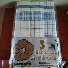 Set Of 3 Vintage German Linen