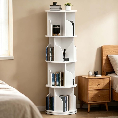 Tier rotating bookshelf 360 - rotating,