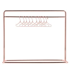  Mini Doll Garment Rack Closet Hangers and Miniature Metal Clothes Hanging