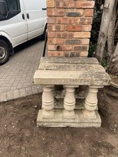 USED & weathered Concrete Balustrade Garden With 3 On Each Stand X 3