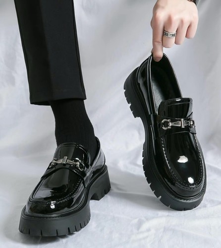 Men business solid round toe - business,