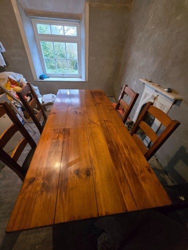 Table and chairs - table,