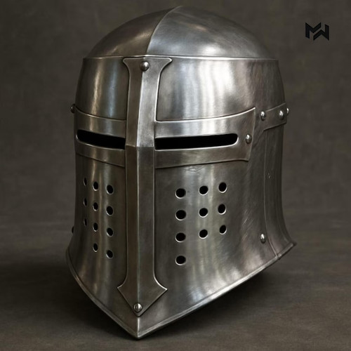 Hand forged steel crusader - hand,