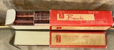 Vintage Rexel Bambi Mini Staples (Box of 5000) Made in Spain 1960's 70's Bronze