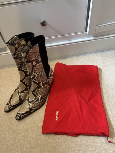 Bally snakeskin boots - snakeskin, uk