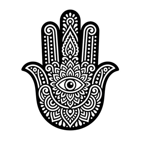 Hamsa hand vinyl decal - hand,