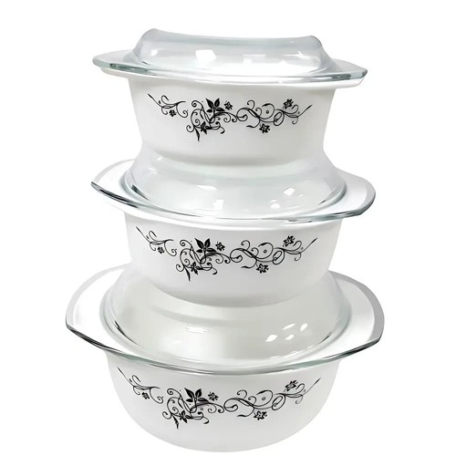 3pcs opal casserole dish - casserole, set