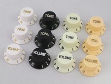 VOLUME & TONE KNOBS USA/Mex Fender & all other Stratocaster guitars 4 colours