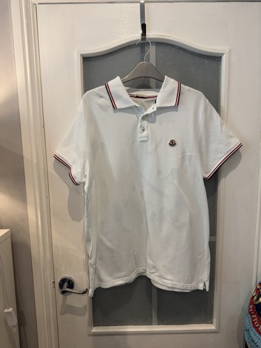 Moncler men white polo - men's,