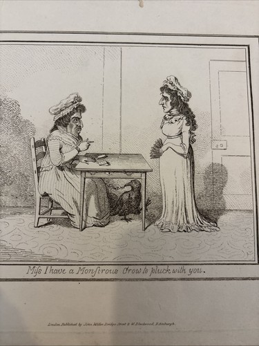 James gillray etching miss - etching,