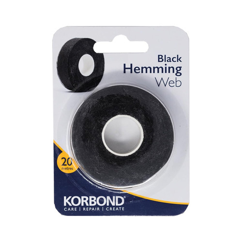 Korbond black hemming - black, web