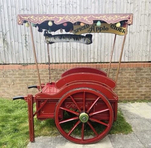 Vintage wood catering cart - vintage,