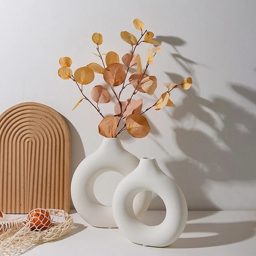 Modern donut vase - vase, |