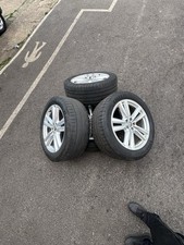 Audi Q7 Four Alloys With Tyres In Silver Colour