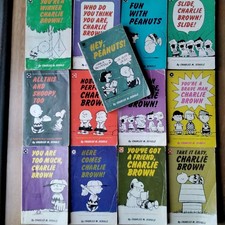 Vintage Charlie Brown Bundle of 13 Books By Charles M Schulz 
