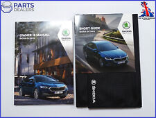 GENUINE SKODA OCTAVIA 2019-2024 OWNERS MANUAL HANDBOOK QUICK GUIDE PACK