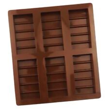 Rectangle Chocolate Bar Mould Silicone Sectional Snap Bar Wax Melts Candy Molds 