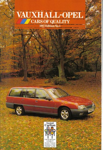 Vauxhall opel range 1987 nova - vauxhall,