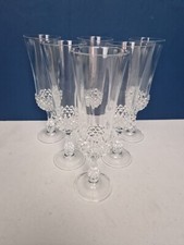 CRISTAL D'ARQUES ANCENIS champagne cava prosecco flutes glasses  x 6