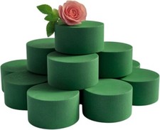 Wet Dry Cylinder Foam Fresh Flowers 8cm x 5cm Green Flower Arrangement Supplies