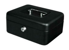 Yale Cash Box 8inch Black Steel, Key Locking - Y-CB0800NFP BRAND NEW