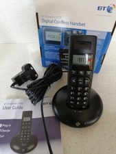 BT Graphite 1100 Digital Cordless Telephone Black Caller Display Redial Function