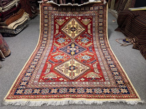 Fine hand knotted afghan kazak - fine,