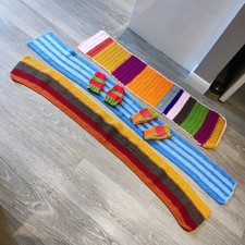 Hand Knitted Scarves X 3 And
