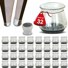 32 Pcs Clear Silicone Chair